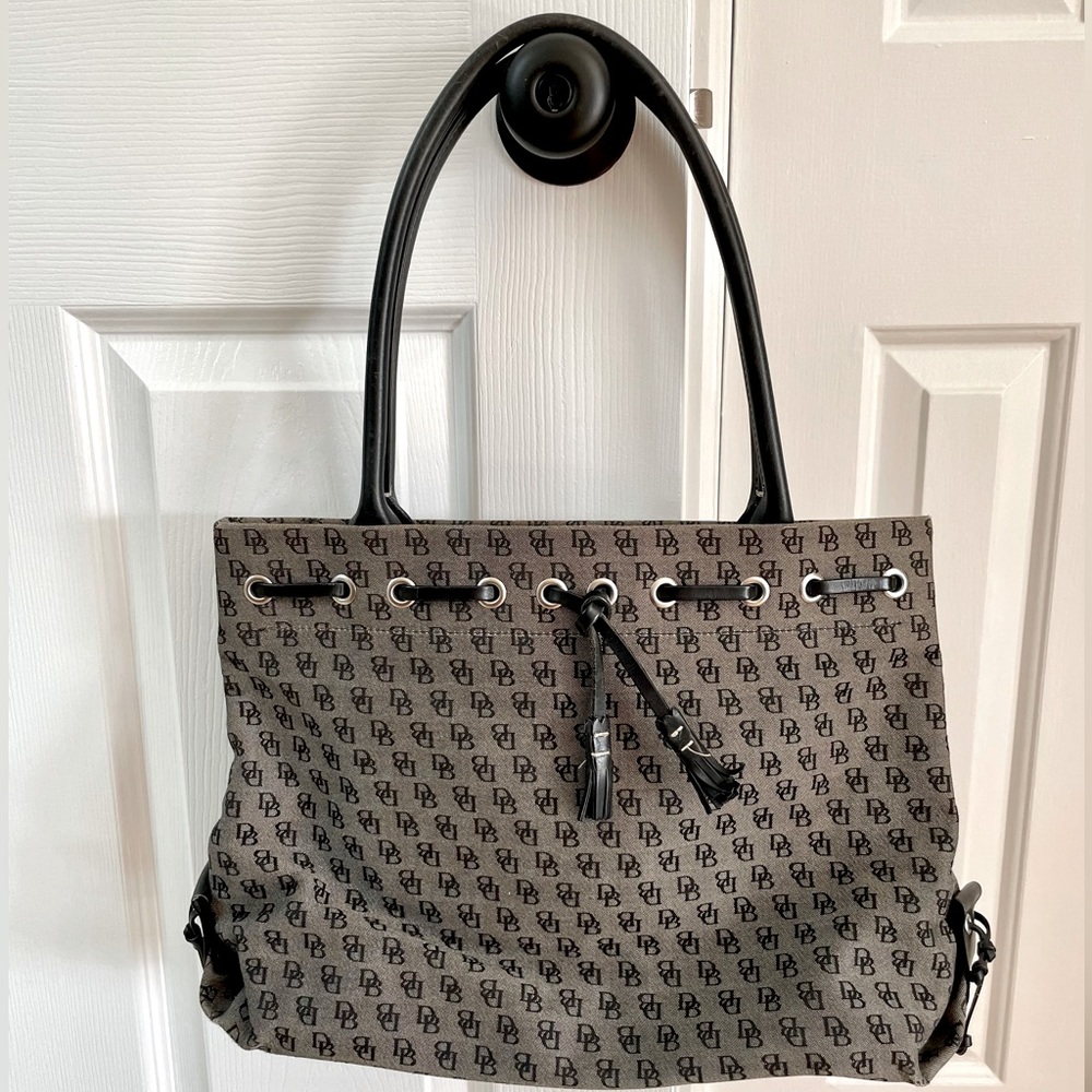 Dooney & Bourke Signature Tote with Tassels - Black